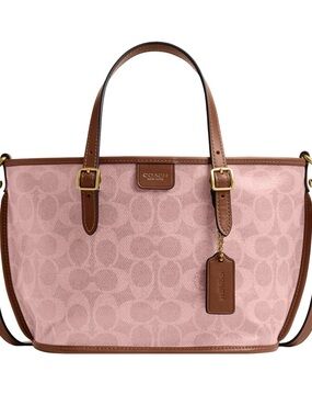 Coach Taxi Tote 21 pink sable